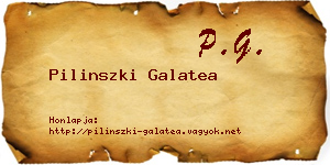 Pilinszki Galatea névjegykártya